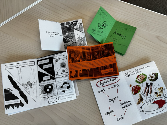 Inside of some zines 