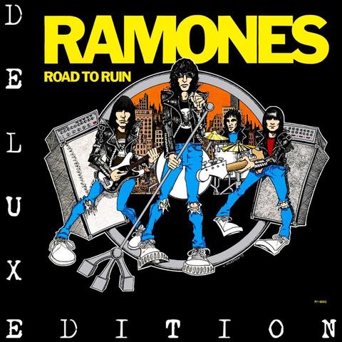 An image of the cover of the album 'Road to Ruin' by Ramones