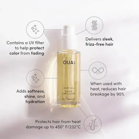 OUAI Hair Oil adds softness, shine, and hydration to your hair