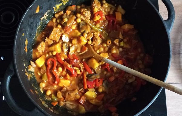Topf mit Curry
