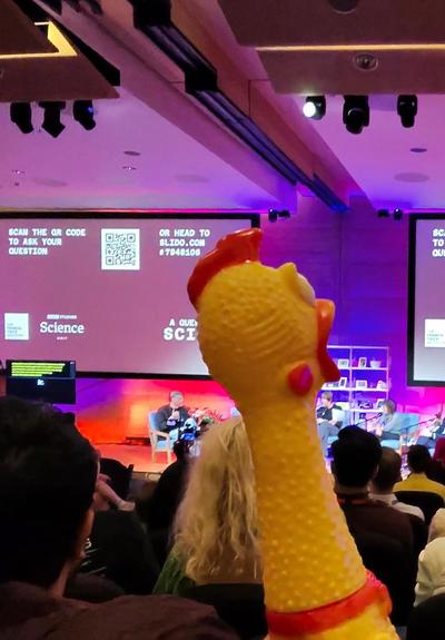 “Can AI be used for good?”
they asked.

“GOOD FOR WHOM?!” 🐔😱
— Pollo, featherless and afraid.