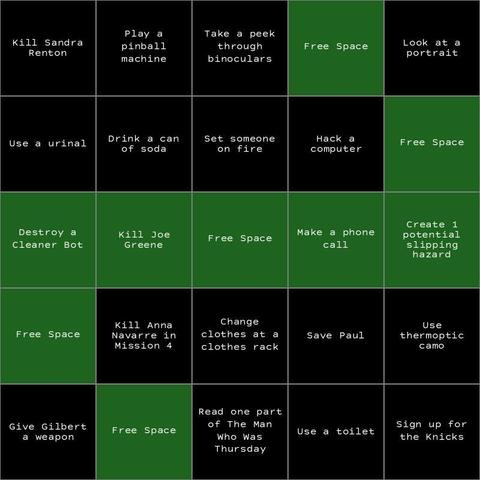 Completed Bingo Lines:
Rows: 3
