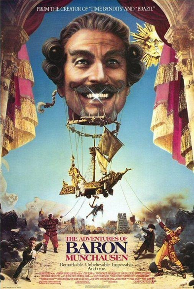 imagen de la película "las aventuras del Baron Munchausen"