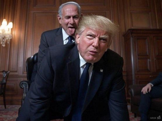 Trump taking it from his master