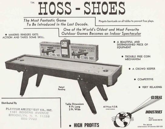 Flyer for Hoss Shoes by Global Industries.

https://www.pinrepair.com/arcade/hosshoe.htm