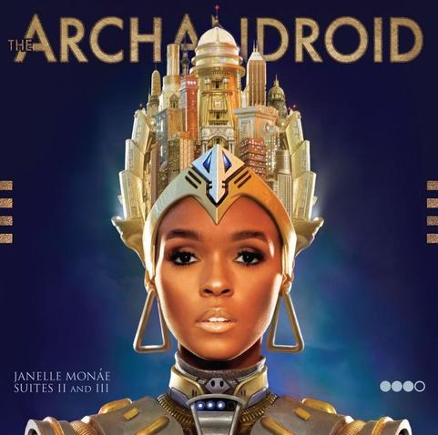 An image of the cover of the album 'The ArchAndroid' by Janelle Monáe