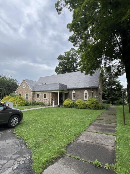 Rosendale Library, an old stone building