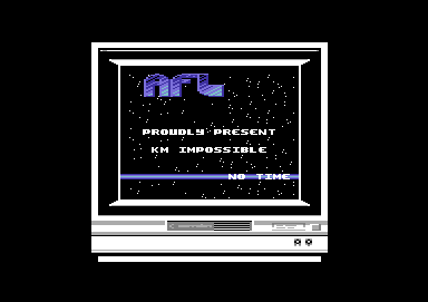Screenshot of "Kilometri Impossibili" - Crack: Alpha Flight (AFL) - Published by - on Commodore 64 (19xx)