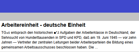 Auch 2025 hört oder sieht man im Fernsehen SPINNER die behaupten das es in Deutschland DDR nur eine Partei gegeben hätte

Einheitspartei hiess nie ALLEINIGE PARTEI
sagt dir jeder Wikipedia Eintrag

Einheit meinte dieses Bündnis aus um 12 Prozent der Bevölkerung und den andeeren

Dieser Erich Honecker hat nie mit K. Grüssen unterschrieben

NIE

Das kannst du in jedem seriösen Museum dir anschauen ..

..