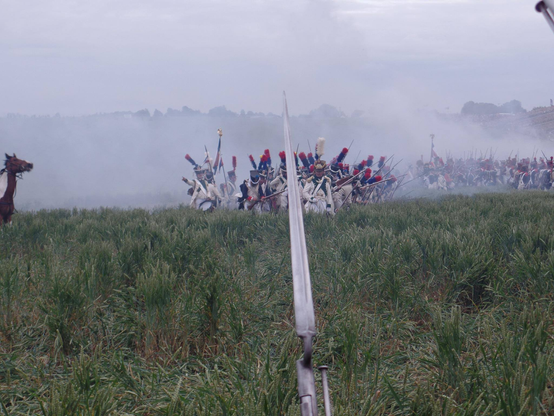 Bayonet seemingly points to French infantry