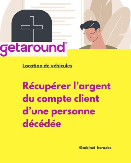 Getaround cloture compte personne décédée