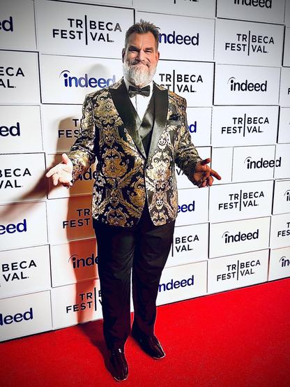 Actor Ray Buffer on the red carpet at Tribeca Film Festival for The Lord Of All Future Spca and Time - courtesy of Getty Images.