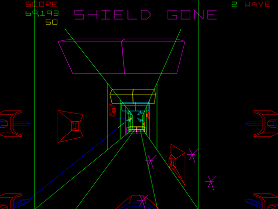 Flying through the Death Star's trench.