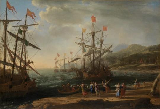 The Trojan Women Set Fire to their Fleet by Claude Lorrain 