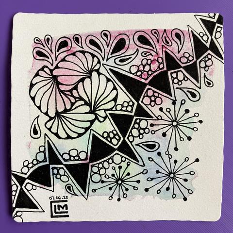 Finished the ink patterns