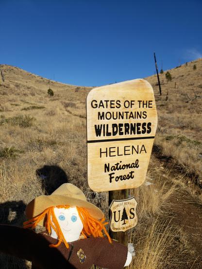 Ranger Sarah has made it the boundary of the Gates of the Mountains Wilderness Area in the Helena National Forest.
— at Helena-Lewis and