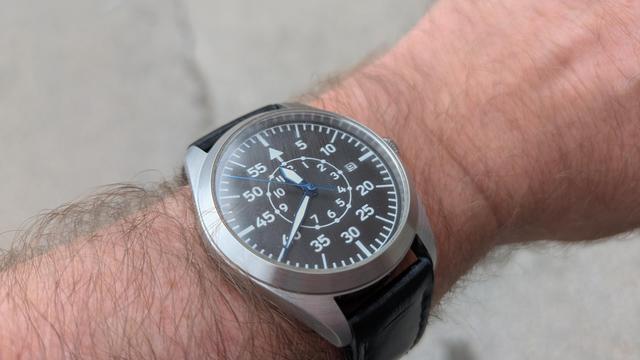 A Flieger Type-B wristwatch 