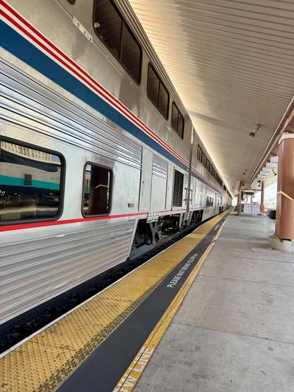 Amtrak Coast Starlight train at the platform Union Station Los Angeles