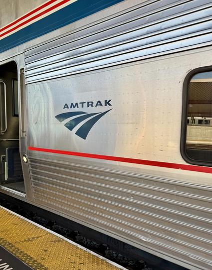 Amtrak Coast Starlight train at the platform Union Station Los Angeles