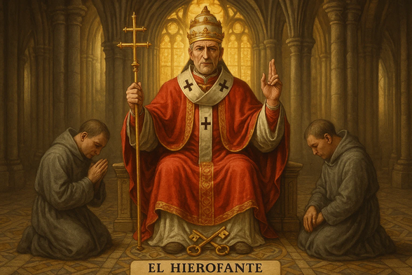 🃏 El Hierofante es más que un sacerdote: es un faro de sabiduría, tradición y misterio. 