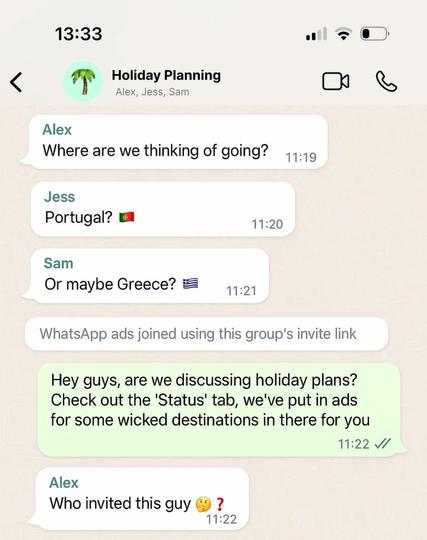 Meta really is an stinky dick sucking company, behaving like a cheap back-street whore nobody wants.
🤮🤢

#FuckZuck #FuckMeta #FuckWhatsApp #FuckAds