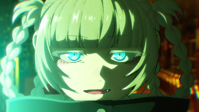 A close up of a woman's face (Nazuna).