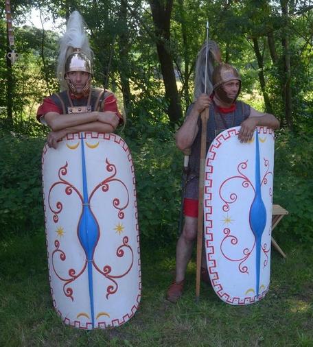 Twee Romeinse re-enactors