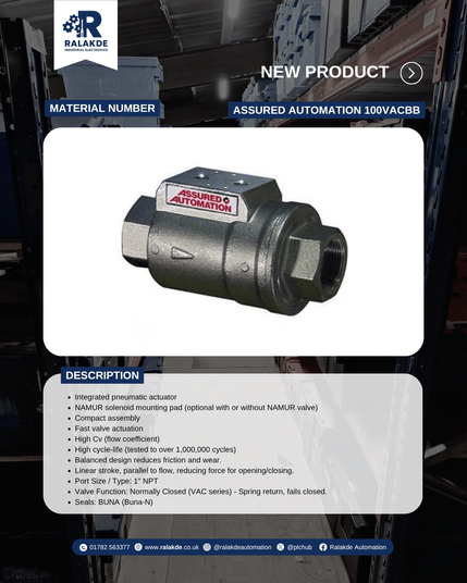 Spesification of Assured Automation 100VACBB from Ralakde Industrial Electronics
