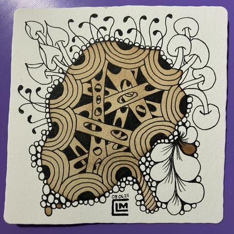 Black ink finished before shading
