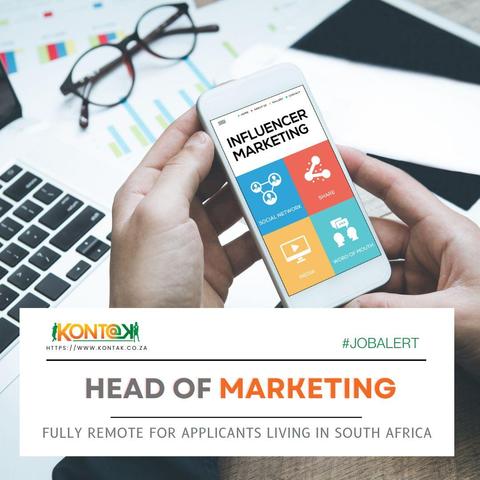 Head of Marketing (JB5411) - Remote (SA)