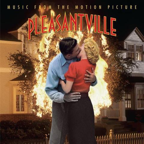 An image of the cover of the record album 'Pleasantville -Music From The Motion Picture' by Miles Davis