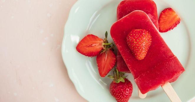 Photo pour la recette Sorbet aux fraises