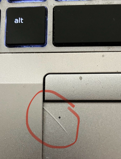 The cracked trackpad was what finally lead me to realize it was a battery issue.