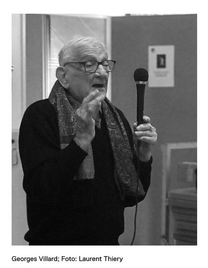 Georges Villard, Überlebender und Zetzeuge der KZ Buchenwald, Mittelbau-Dora und Bergen-Belsen. Foto: Laurent Thiery