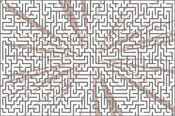 A colorful autogenerated maze. Picture generation details: screen height: 897, screen width: 1345, primary background color #FFFFFF, primary line color: #777777, using gradient mask ../masks/mask40.png, gradient background color #27D1AC, square: 27, width: 10, radiusB: 7, radiusW: 5, effect: 11