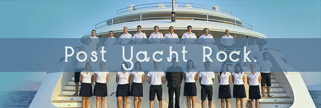 Image of yacht crew right before and right after orgy on deck text post yacht rock