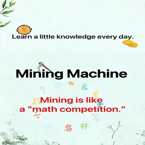 Mining is like a "math competition."