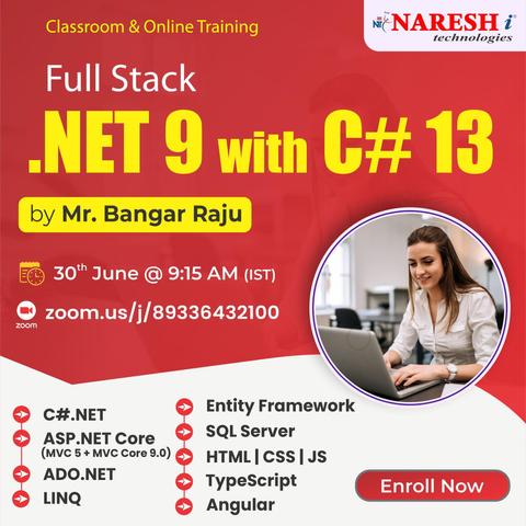  C#.Net & Full Stack .Net Training