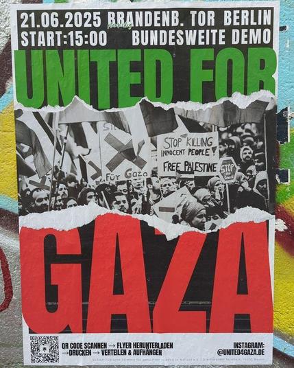 United For Gaza

2025

#unitedforgaza #freegaza #stopthegenocide #b2106 #berlinposter #politicalposter