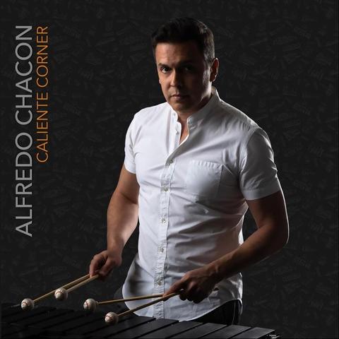 An image of the cover of the record album 'Caliente Corner' by Alfredo Chacon