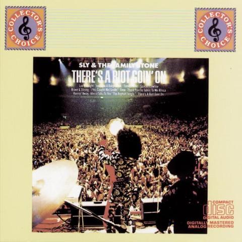 An image of the cover of the record album 'There's A Riot Goin' On (Expanded Edition)' by Sly & The Family Stone