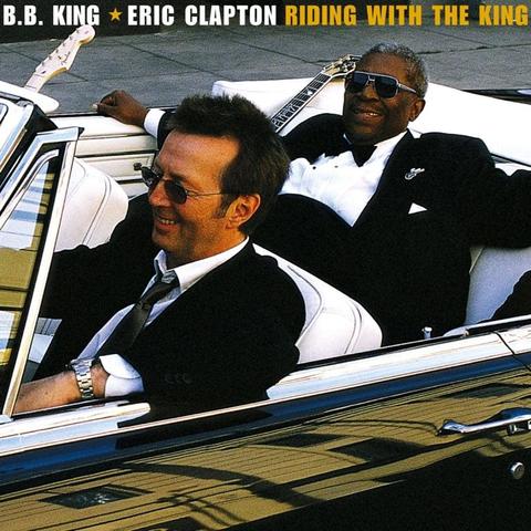 An image of the cover of the record album 'Riding With The King' by Eric Clapton