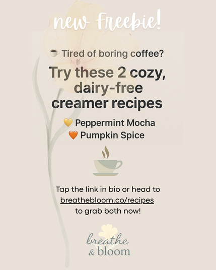 2 cozy, dairy-free creamer recipes