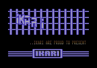 Screenshot of "Hyper Blob" - Crack: Ikari - Published by Firebird on Commodore 64 (1987)