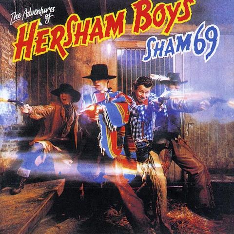 An image of the cover of the album 'Adventures of the Hersham Boys' by Sham 69
