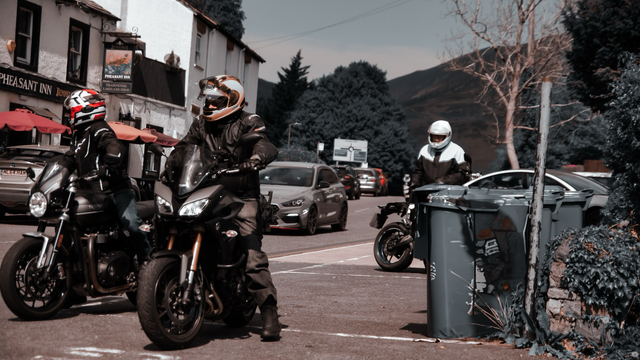 Bikers in the Lake District 
