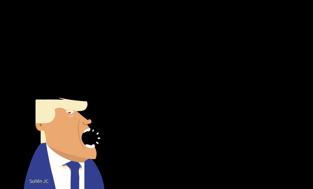 Donald Trump. Caricatura de Suñén JC.