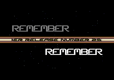 Screenshot of "Sidewalk" - Crack: Remember - Published by Infogrames on Commodore 64 (1987)