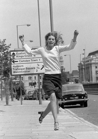 June, 1976: Lindsay Wagner visiting the UK to promote The Bionic Woman.