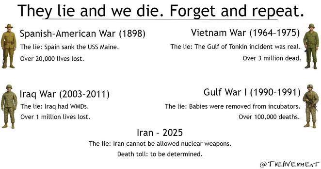 Over and over again, we have been lied into war.